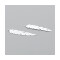 Pendentif Plume blanc 3.5x0.8 cm - miniature variant 2