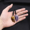 Pendentif marron violet 39.5x21 mm - miniature variant 5
